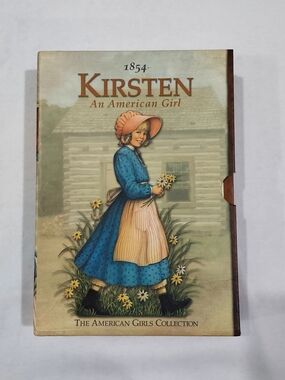 Kirsten An American Girl Book Box - Blue Dress Illustration